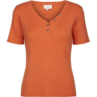 Minus Jolan Knit Tee - Pumpkin Orange | SALE Minus Jolan Knit Tee - Pumpkin Orange | SALE
